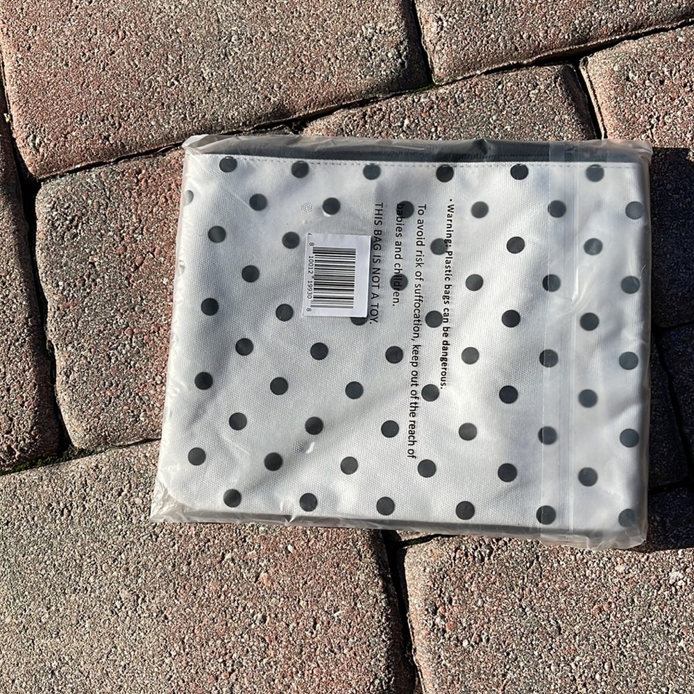 Kate Spade Large Canvas Polka Dot Zip Pouch - Picture 8 of 16